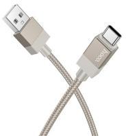 hoco. X110 adatkábel (USB - Type-C, 15W, gyorstöltő, cipőfűző, 100cm) ARANY (169899)