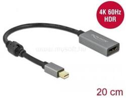 Delock mini DisplayPort 1.4 - HDMI átalakító 4K 60Hz (HDR) (DL66570) (DL66570)