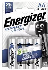 Energizer ULTIMATE LITHIUM tartós elem AA, lítium, 4db/csomag (ENERGIZER_E301535305) (ENERGIZER_E301535305)