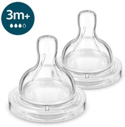 Avent Philips Anti-colic etetőcumi 3hó 3 cseppes 2db scy763/02
