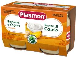 PLASMON Плодово пюре Plasmon - Йогурт с банан, 2 х 104 g (1522) - ozone