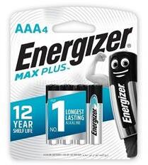 Energizer MAX PLUS tartós elem AAA, alkáli, 4db/csomag (ENERGIZER_E303320601) (ENERGIZER_E303320601)