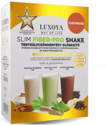 Luxoya Fiber Shake mix Matcha Latte - Csoki Banán - Fahéjas Tejberizs 2x3x35g