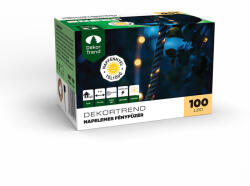 DekorTrend Napelemes LED kötél fényfüzér, 100 led, meleg fehér, 8m (KNY_101) - aqualing