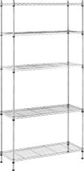 Royal Catering Fémpolc - 35 x 90 x 180 cm - 150 kg - szürke (RCMR-1800P19C)