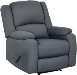 HOMCOM Fotoliu de relaxare, funcție de culcare și suport de picioare, reglabil, până la 150 kg, cadru din oțel, 90 x 96 x 98 cm, Gri | Aosom Romania (839-334V00CG)