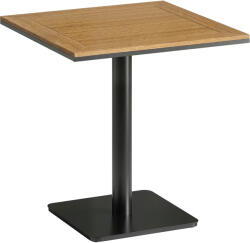 Outsunny Măsuță laterală 70 x 70 cm rezistentă la intemperii masă de grădină cu aspect lemn Bază lată, pătrată lemn natural | Aosom Romania (84G-981V00ND) Masa de cafea