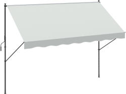 Outsunny Copertină Manuală Retractabilă 300x175x210-310 cm Reglabilă cu Manivelă Protecție Solară UV40+ pentru Balcon Terasă Crem | Aosom Romania (840-249V01CW)