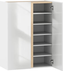 HomCom Chiosc pentru pantofi cu funcție de închidere blândă, design cu 6 niveluri fără mânere, susține până la 18 perechi, pentru hol, zona de intrare, lemn, Alb | Aosom Romania (837-596V91WT) Pantofar