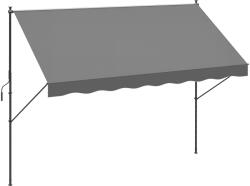 Outsunny Parasolar Manual Retractabil 300x175x210-310 cm Ajustabil cu Manivela Protectie Solara UV40+ pentru Balcon Terasa Gri | Aosom Romania (840-249V01GY)