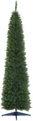 HOMCOM Pom de Craciun 210cm din PVC cu 499 de Ramuri si Baza din Plastic, Design Inalt si Ingust, Φ60x210cm, Verde HOMCOM | Aosom RO (830-196)