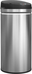HomCom Coș de gunoi HOMCOM de 42L cu Senzor de Mișcare și Deschidere Automată, din Oțel Inoxidabil și ABS, 30.5x30.5x68 cm, Negru și Argintiu | Aosom Romania (851-048V00SR) Cos de gunoi