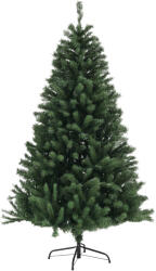 HOMCOM Brad de Crăciun, Brad de Crăciun Artificial cu 1000 Crengi din Oțel și Plastic, Ø110 x180 cm, Verde | Aosom Romania (830-864V01GN)