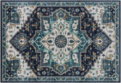 HomCom Covor Boho Antiderapant și Lavabil cu Fir Scurt 230x160cm Multicolor | Aosom Romania (83C-037V00MX) Covor