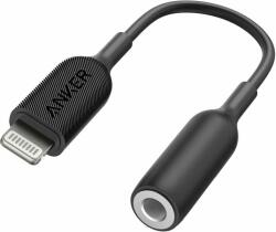 Anker Адаптер Anker от Lightning към 3.5mm аудио жак, 0.1m, черен (A8193H11)