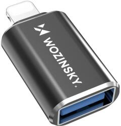 Wozinsky Адаптер от Wozinsky, Lightning(м) към USB-A(ж), 10W, черен (WALA-01)