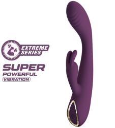 Pretty Love Vibrator Iepuras Emma, 10 Moduri Vibratii Puternice, Silicon, USB Magnetic, Mov, 15.8 cm Vibrator
