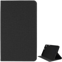 Gigapack Bőr hatású tok, Samsung Galaxy Tab A 8.0 WIFI (2019) SM-T290, álló, FLIP, oldalra nyíló, asztali tartó funkció, textil hatás, Fekete (GP-90751)