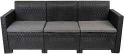 Leziter Nero 3 üléses kerti kanapé grafit (LBIN3K-GRA) - homelux