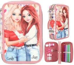TOPModel Top Model, penar pliabil, dublu, cu rechizite scolare Penar
