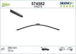 Valeo Stergator luneta VALEO SILENCIO FLAT 380 MM VR274 574582