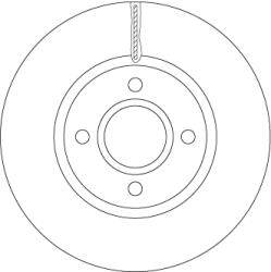 TRW Disc frana fata TRW DF6509