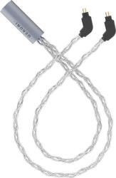 Dekoni Audio Ensemble USB-C Silver 52" Braided 2-Pin IEM Fejhallgató kábel (<![CDATA[CBZ-USBC-TW-52-2PIN]]>)