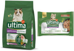 Affinity 7, 5kg Ultima Sterilized Hairball pulyka száraz macskatáp 4x70g Ultima Hairball marha & lazac nedves macskatáp táp ingyen