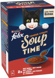 FELIX 24x48g Felix Soup Filet Farm Selection macskasnack 18+6 ingyen