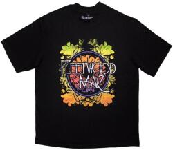Fleetwood Mac Circle Floral Logo Oversized Black S Ing (FMOSTS28MB01)