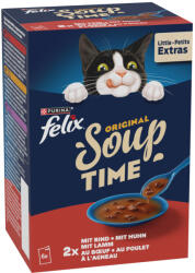 FELIX 24x48g Felix Soup Házias válogatás macskasnack 18+6 ingyen