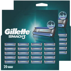 Gillette Mach3 Borotvabetétek Férfi Borotvához (2x20 db)