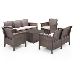 Leziter Venus Large V 7 személyes kerti bútor garnitúra cappuccino (LBIVENCAP4_LBIV3K-CAP) - leziter