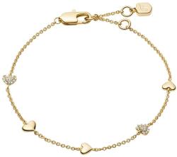 Fossil brățară pentru femei, din metal cu cristal Sutton 99KK-AKDAIR_GLD (JA7299710)