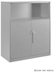 UNIQUE FB-801 alacsony irattároló szekrény, szürke