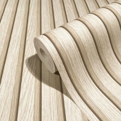 MARBURG Csíkos bézs vlies tapéta MARBURG/WOOD&STONES 33957 (33957)