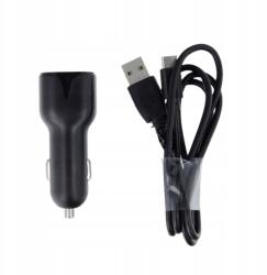 Maxlife autós töltő MXCC-01 2x Usb 2, 4A fekete Usb-c kábel (MXCC-01)