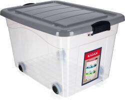Kadax Játéktároló Nagy Doboz Gurulós Láda Műanyag Nagy 60L (K3569)