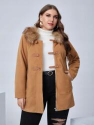 Shein KU126 Shein Női Kapucnis Kabát Szőrme (10) 50