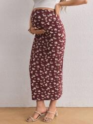 Shein XC26111 Shein Kismama Maxi Szoknya Virágmintával (10) M