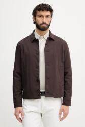 Sisley kabát férfi gyapjú hozzáadásával - barna XL