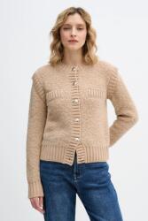 Sisley gyapjú kardigán - bézs XS - answear - 23 490 Ft