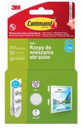 3M SCOTCH Képakasztó csík, tépőzáras, 4 pár, 3M SCOTCH Command (U3M17202WHI)