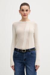 Sisley pamut pulóver - bézs M - answear - 31 990 Ft