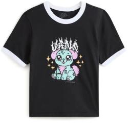 Vans - PUPPY W RINGER TEE - Női póló (VN000W24BLK1)