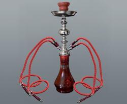 Chillout Smoke Hookah piros vízipipa 4 csöves 46 cm (DM-5-5553)