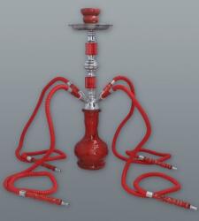 Chillout Smoke Hookah piros vízipipa 4 csöves 44 cm (DM-5-5547)