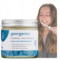 Georganics Ásványi fogkrém Fluormentes tégelyben Peppermint 60 ml Georganics (5060480200005)