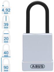 ABUS 76PS/40 KA - Egységkulcsos lakat (Több lakat azonos kulccsal) - Fehér (KA-10084813-01)