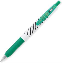 Zebra Zseléstoll ZEBRA Sarasa Clip Stripes, nyomógombos, 0, 7 zöld test, zöld tinta, írásvastagság 0, 37 mm